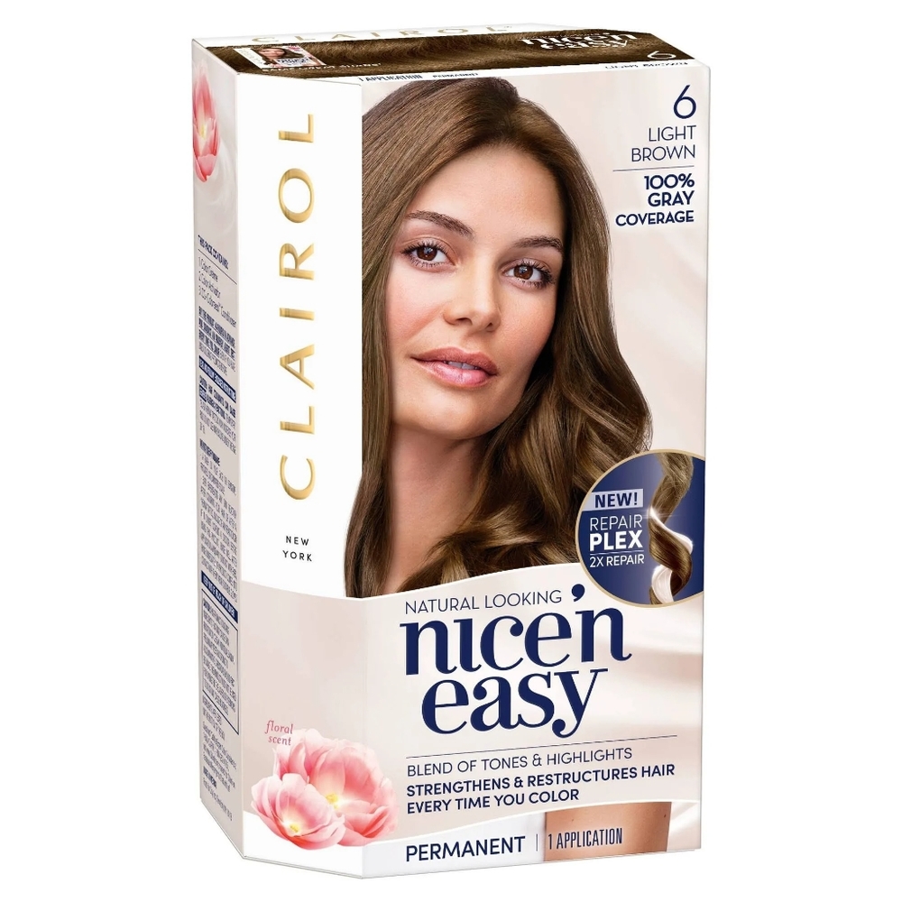 🆕️Clairol Nice N Easy Permanent Hair Dye (6 Light Brown) BNIB